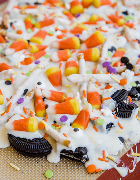 Cookie Candy Corn Bark Mobile