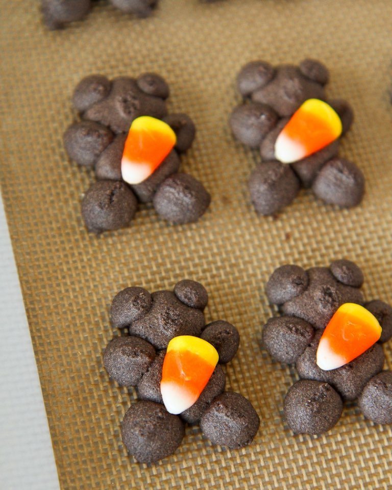 Candy Corn Chocolate Spritz Cookies Mobile