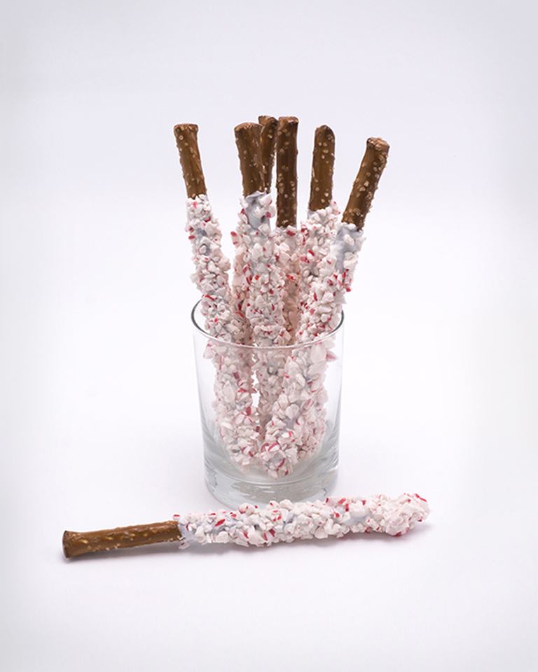Crushed Peppermint White Chocolate Pretzels Mobile
