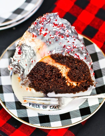 Frosted Holiday Peppermint Bundt Cake Mobile