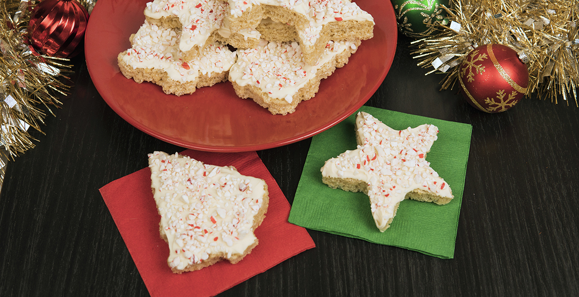 Peppermint & White Chocolate Crispy Treats Desktop