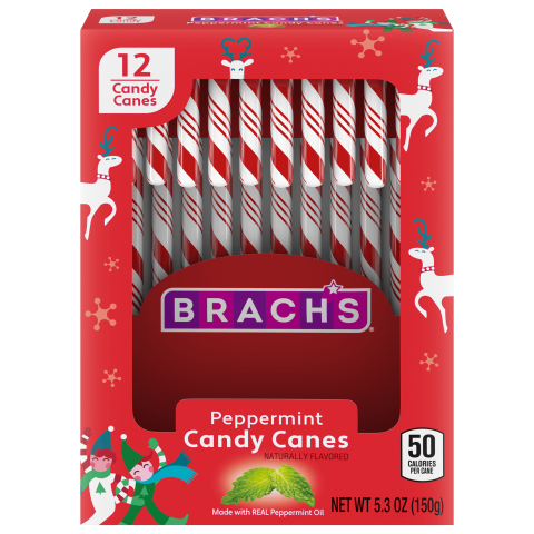  Brach's Select (1) Box Candy Canes - Hot Cocoa Flavor Brown &  White Stripes - 6 Individually Wrapped Pieces per Box - Holiday & Christmas  Candy - Net Wt. 2.64 oz : Grocery & Gourmet Food